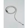 Rodyum Çelik Erkek Kolye 60 Cm - Ekl0009