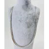 Rodyum Çelik Erkek Kolye 60 Cm - Ekl0010