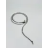 Rodyum Çelik Erkek Kolye 60 Cm - Ekl0010