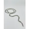 Rodyum Çelik Erkek Kolye 60 Cm - Ekl0012