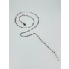 Rodyum Çelik Erkek Kolye 60 Cm - Ekl0014