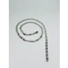 Rodyum Çelik Erkek Kolye 60 Cm - Ekl0017