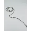 Rodyum Çelik Erkek Kolye 60 Cm - Ekl0018