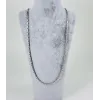 Rodyum Çelik Erkek Kolye 60 Cm - Ekl0021
