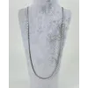 Rodyum Çelik Erkek Kolye 60 Cm - Ekl0033