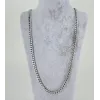 Rodyum Çelik Erkek Kolye 60 Cm - Ekl0038