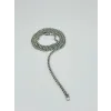 Rodyum Çelik Erkek Kolye 60 Cm - Ekl0038