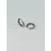 Rodyum   Çelik Erkek Küpe Çap (12 Mm) Kalınlık (3 Mm) - Ekp0012