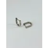 Rodyum Çelik Erkek Küpe Çap (9 Mm) Kalınlık (3 Mm) - Ekp0017