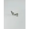 Rodyum   Çelik Erkek Küpe Çap (9 Mm) Kalınlık (3 Mm) - Ekp0019