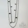Rodyum Çelik Kolyeler 40 + 5 Cm Uzatma Payı - Kl0052