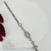 Rodyum Zirkon Taşlı Pirinç Bileklikler 17+2 Cm - Kbl0047