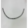 Rodyum Zirkon Taşlı Pirinç Cm Bileklik 17+2 Cm  - Kbl0438
