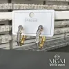 /rodyum Zirkon Taşlı Pirinç Küpeler - Kp00172-1