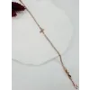 Rose  Zirkon Taşlı Pirinç  Bileklikler - Kbl0191
