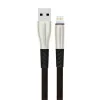 S89 Metal Uçlu Lightning Kablo İphone Uyumlu 1m 2.4a - Siyah