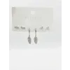 Sallantılı Yaprak Detaylı Altılı Küpe - Kp00575
