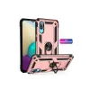 Samsung Galaxy A02 Kılıf Sofya Yüzüklü Silikon Kapak - Rose