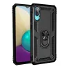Samsung Galaxy A02 Kılıf Sofya Yüzüklü Silikon Kapak - Siyah