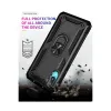 Samsung Galaxy A02 Kılıf Sofya Yüzüklü Silikon Kapak - Siyah