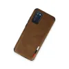 Samsung Galaxy A03s Kılıf Loop Deri Silikon - Kahverengi