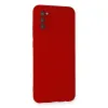 Samsung Galaxy A03s Kılıf Nano İçi Kadife Silikon - Kırmızı