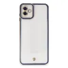 Samsung Galaxy A04 Kılıf Liva Lens Silikon - Mavi