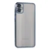 Samsung Galaxy A05 Kılıf Razer Lensli Silikon - Lacivert