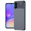 Samsung Galaxy A06 Kılıf Auto Focus Karbon Kapak - Lacivert