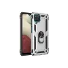 Samsung Galaxy A22 Kılıf Sofya Yüzüklü Silikon Kapak - Gümüş
