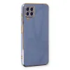 Samsung Galaxy A22 Kılıf Volet Silikon - Mavi