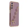Samsung Galaxy A24 4g Kılıf Esila Silikon - Mor