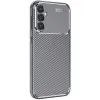 Samsung Galaxy A26 Kılıf Auto Focus Karbon Kapak - Gri