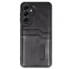 Samsung Galaxy A26 Kılıf Sara Kartvizitli Deri Kılıf - Siyah
