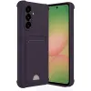 Samsung Galaxy A36 Kılıf Kelvin Kartvizitli Silikon - Derin Mor