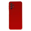 Samsung Galaxy A52 Kılıf Nano İçi Kadife Silikon - Kırmızı