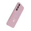 Samsung Galaxy A55 5g Regal Magsafe Standlı Kapak - Açık Pembe