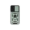 Samsung Galaxy M14 5g Kılıf Pars Lens Yüzüklü Silikon - Yeşil