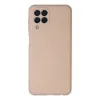 Samsung Galaxy M33 Kılıf Nano İçi Kadife Silikon - Pudra