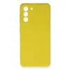 Samsung Galaxy S21 Fe Kılıf Nano İçi Kadife Silikon - Sarı