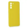 Samsung Galaxy S21 Fe Kılıf Nano İçi Kadife Silikon - Sarı