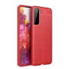Samsung Galaxy S21 Kılıf Auto Focus Kapak - Kırmızı