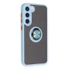 Samsung Galaxy S23 Plus Kılıf Montreal Yüzüklü Silikon Kapak - Buz Mavi