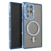 Samsung Galaxy S23 Ultra Joke Simli Magneticsafe Kılıf - Mavi