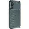 Samsung Galaxy S24 Fe Kılıf Auto Focus Karbon Kapak - Koyu Yeşil