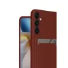 Samsung Galaxy S24 Fe Kılıf Kelvin Kartvizitli Silikon - Bordo