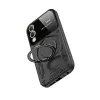 Samsung Galaxy S25 Edge Kılıf Joy Lens Standlı Kapak - Siyah