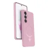 Samsung Galaxy S26 Regal Magsafe Standlı Kapak - Açık Pembe