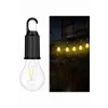 Şarjlı Dekoratif Kamp Lambası Askılı Ampul Led Işık Type-c Girişli