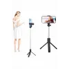 Selfie Çubuğu Tripod Bluetooth Kumandalı Selfie Çubuğu Telefon Tutucu